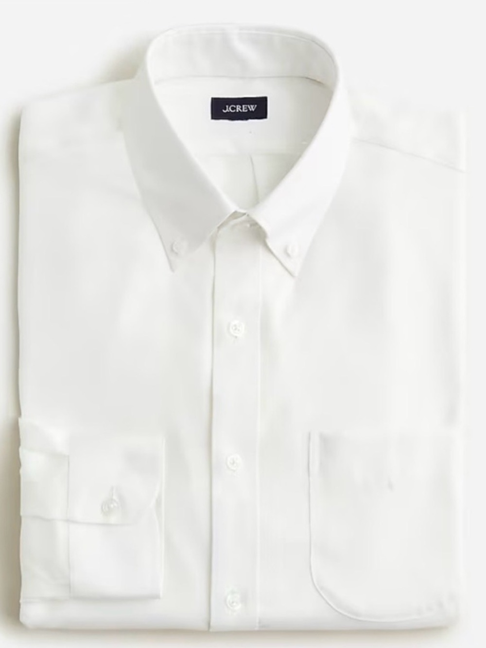 J.Crew Slim Bowery Shirt Mens Medium White Button Down Wrinkle Free